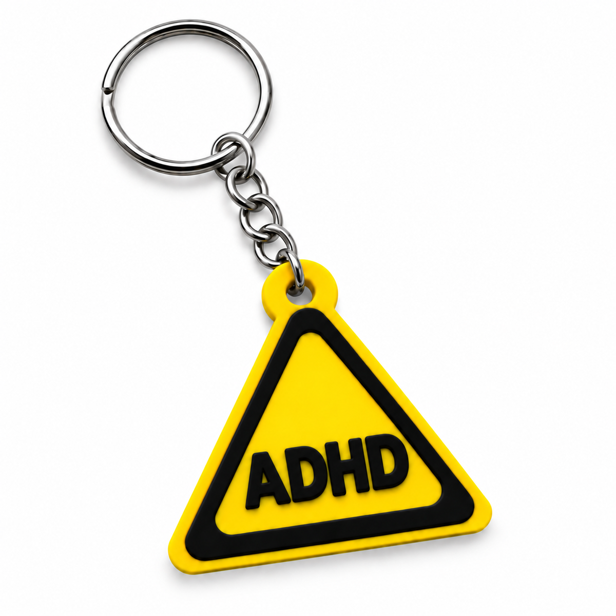 ADHD | Hazard Sign | Kinky Keychain | 3D Printed