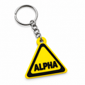 Alpha | Hazard Sign | Kinky Keychain | 3D Printed