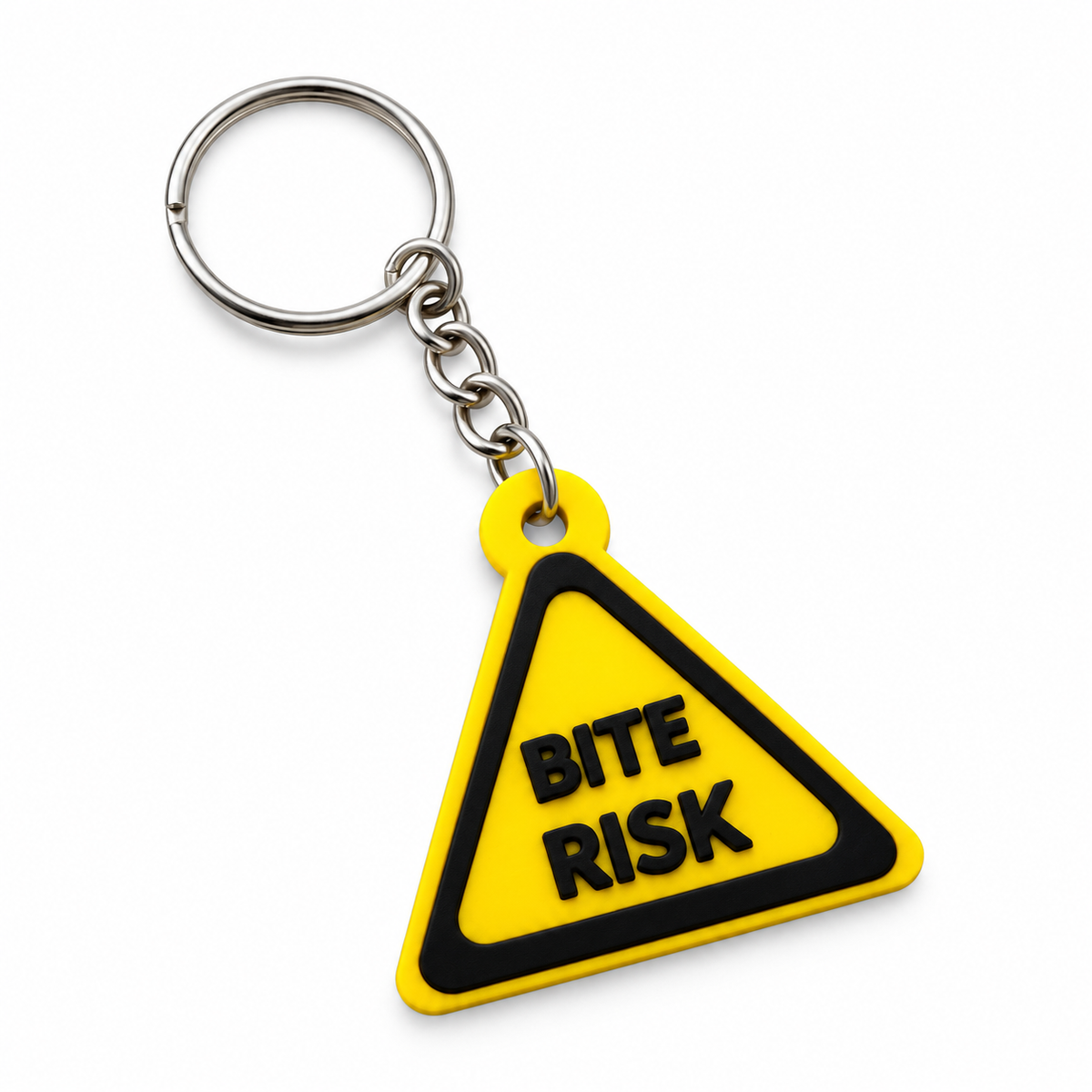 Bite Risk | Hazard Sign | Kinky Keychain | 3D Printed