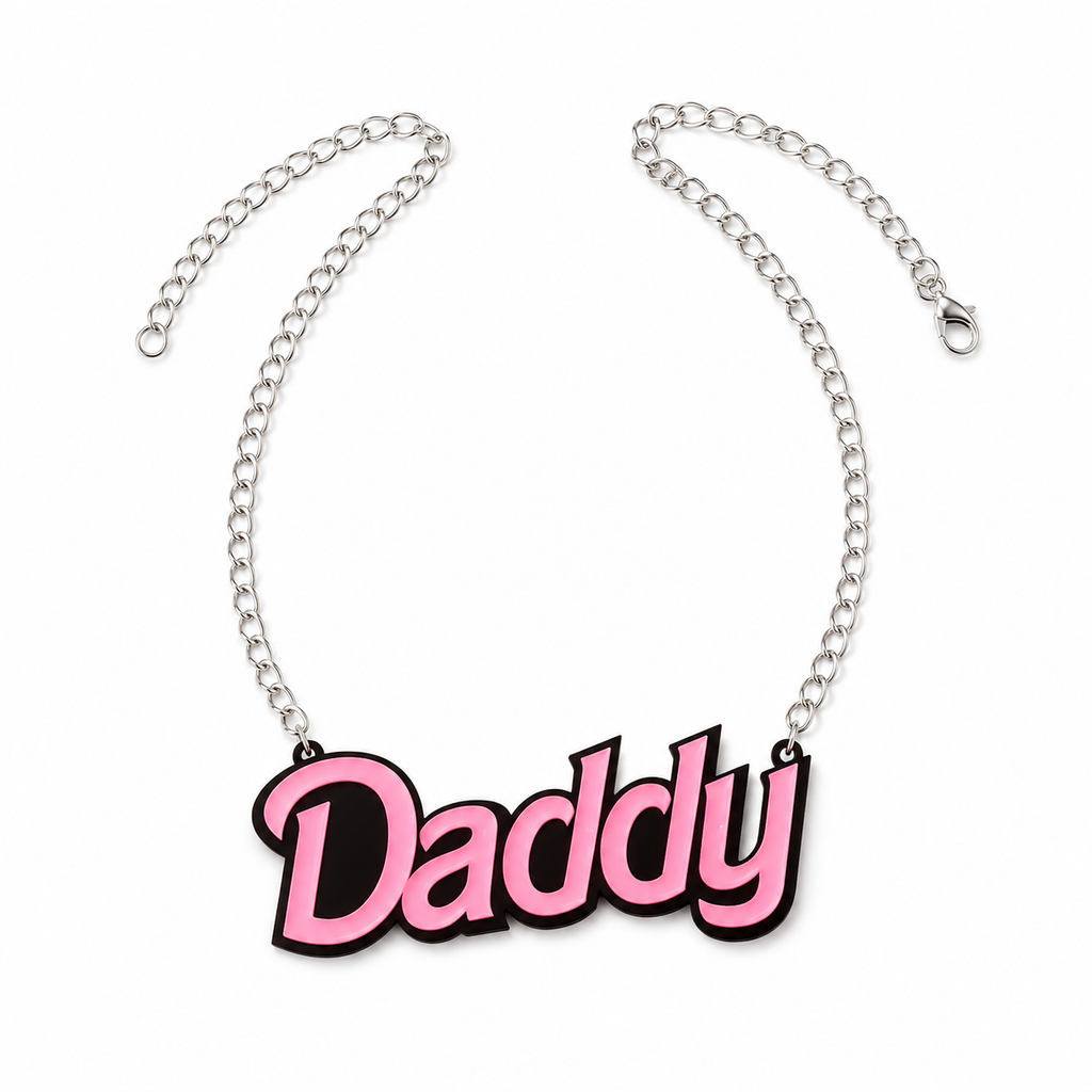 Acrylic Graphic Necklace | DADDY