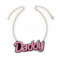 Acrylic Graphic Necklace | DADDY