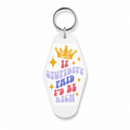 If Stupidity Paid I'd Be Rich | Vintage Style Hotel Keychain