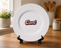 Cunt | Crude Crockery | Side Plate & Display Stand