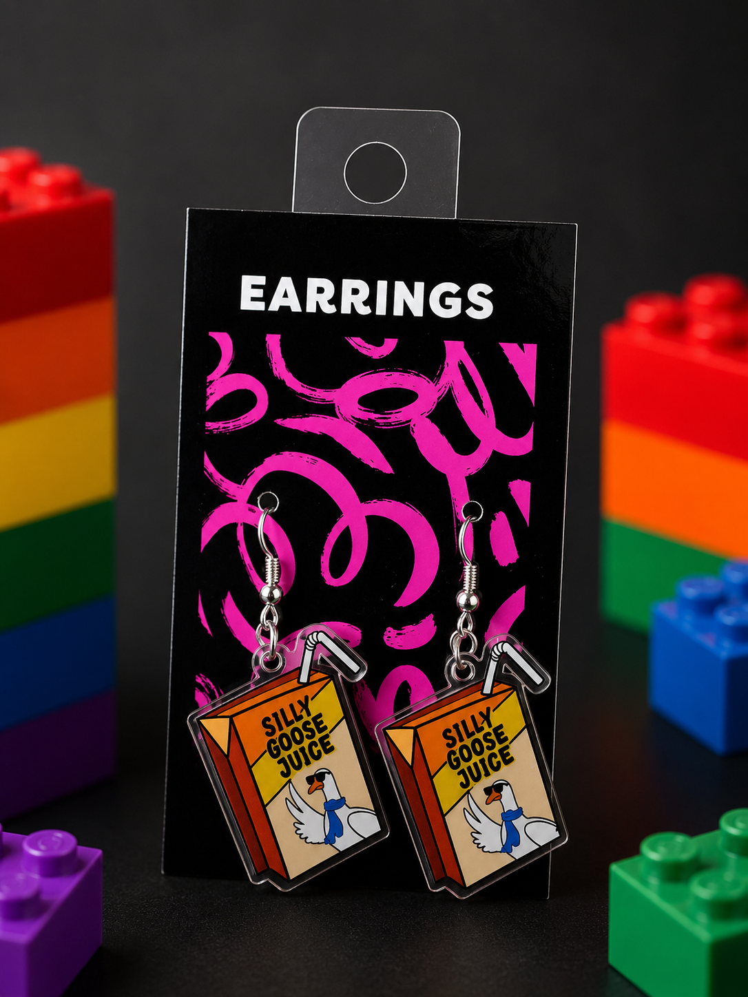 Silly Goose Juice earrings