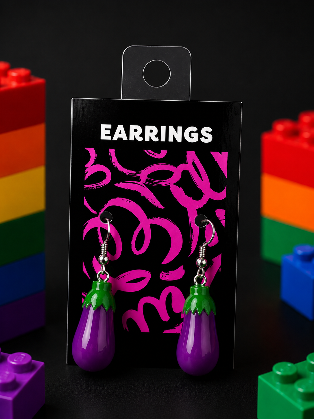 Eggplant Earrings