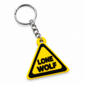 Lone Wolf | Hazard Sign | Kinky Keychain | 3D Printed