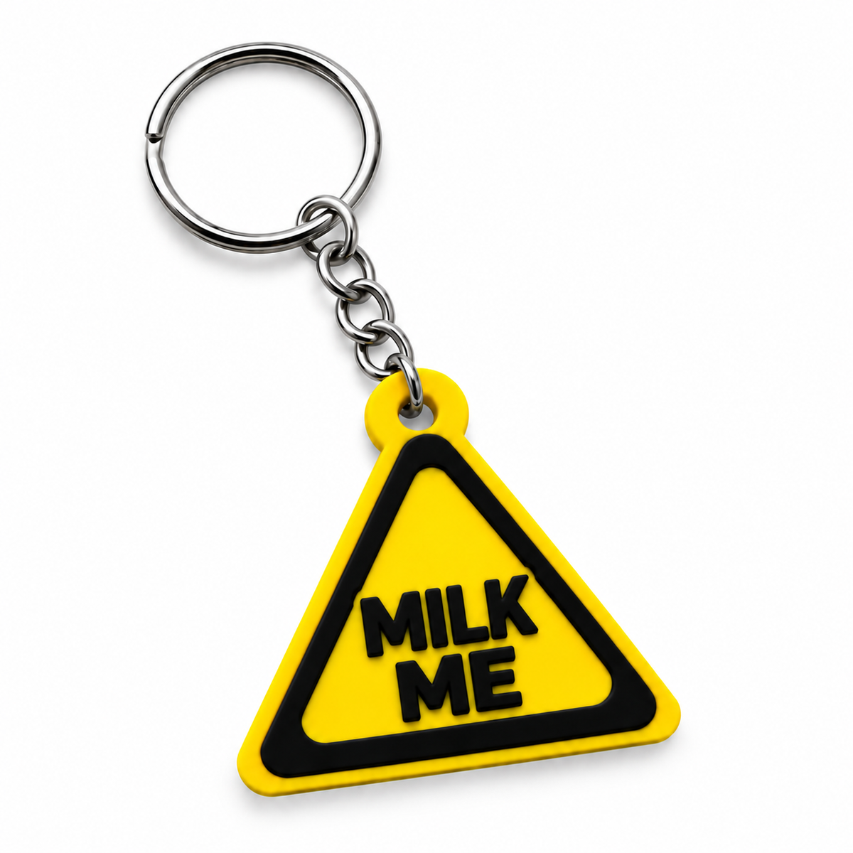 Milk Me | Hazard Sign | Kinky Keychain | 3D Printed