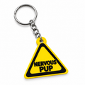 Nervous Pup | Hazard Sign | Kinky Keychain | 3D Printed