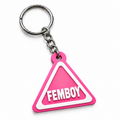 Femboy | Hazard Sign | Kinky Keychain | 3D Printed