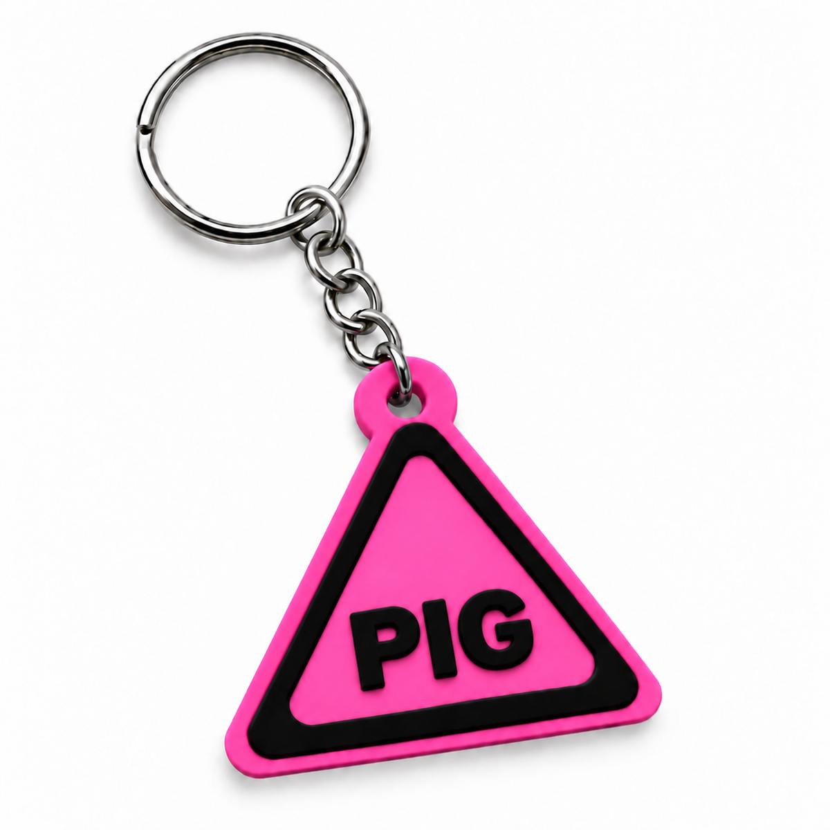 PIG | Hazard Sign | Kinky Keychain | 3D Printed