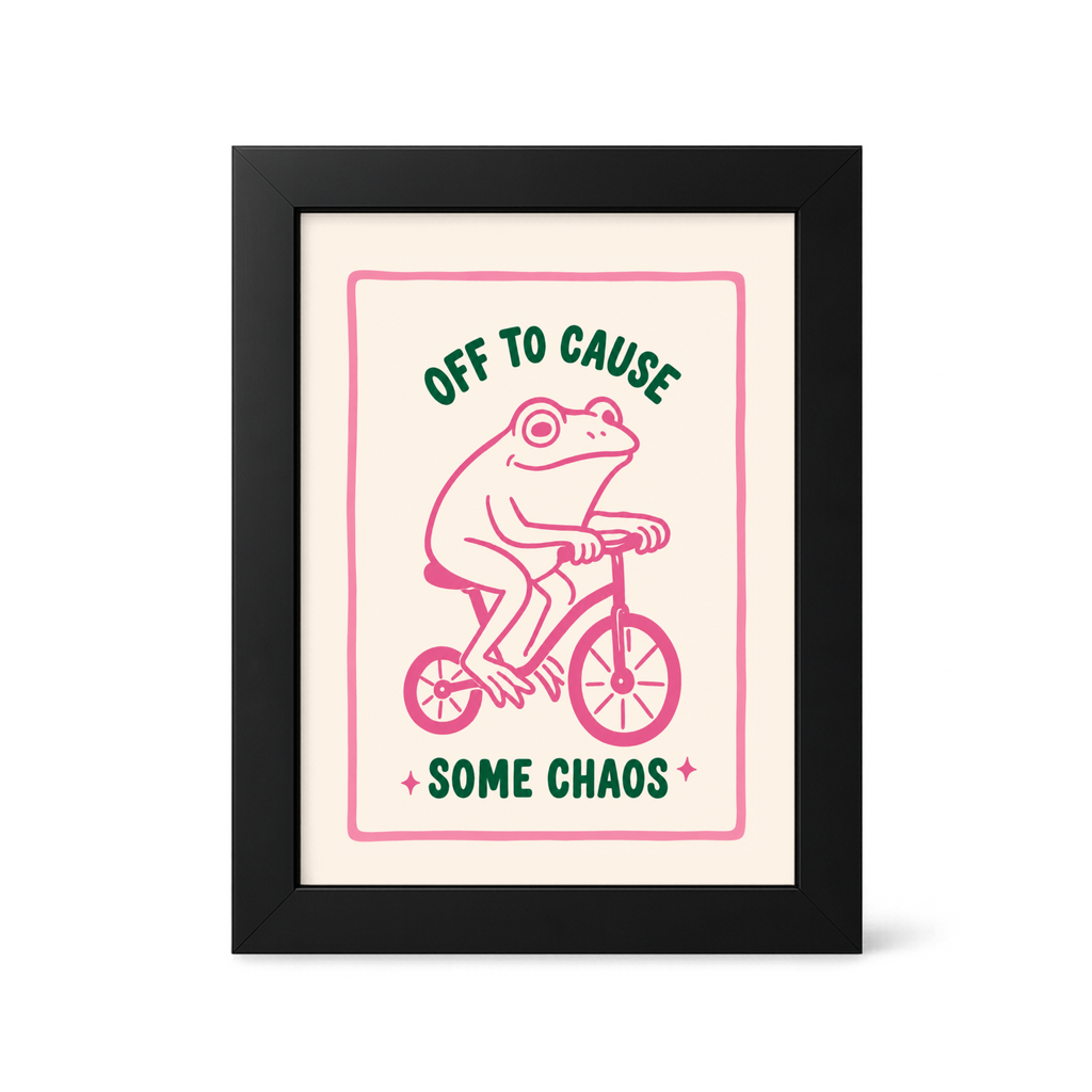 Foul Frame | Off to Cause Some Chaos | 6" x 4"