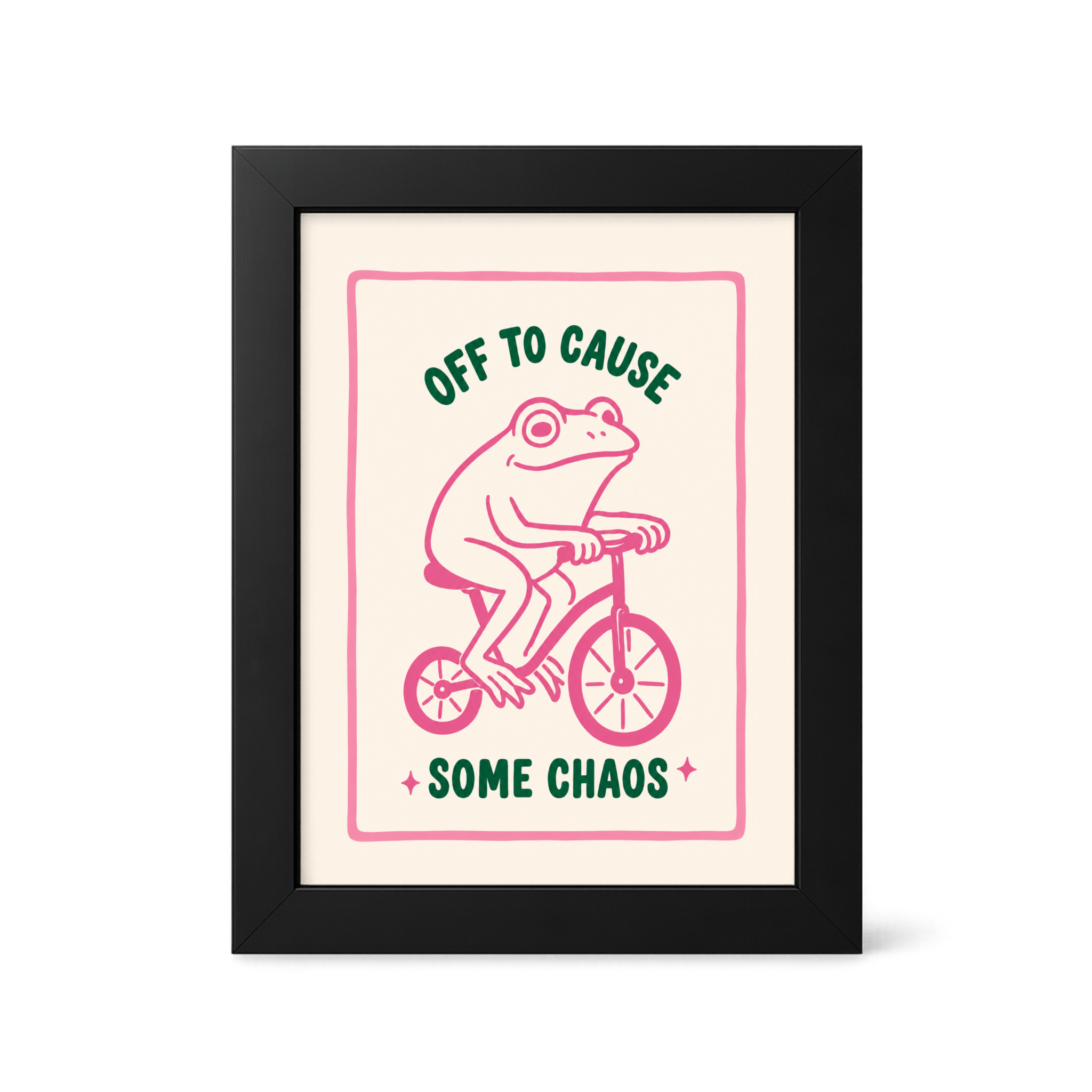Foul Frame | Off to Cause Some Chaos | 6" x 4"