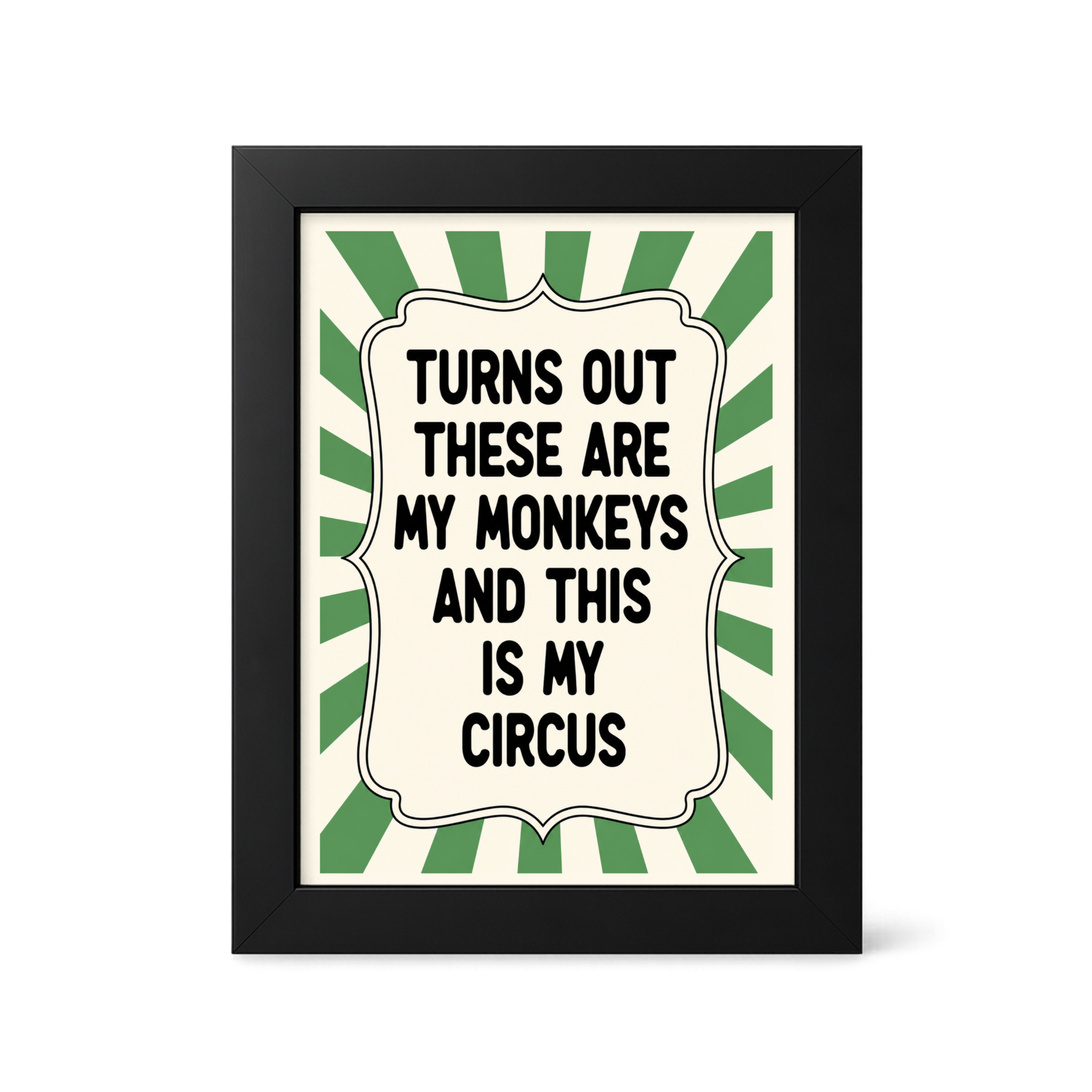 Foul Frame | Turns Out These Are My Monkeys | 6" x 4"