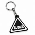 RUBBER | Hazard Sign | Kinky Keychain | 3D Printed