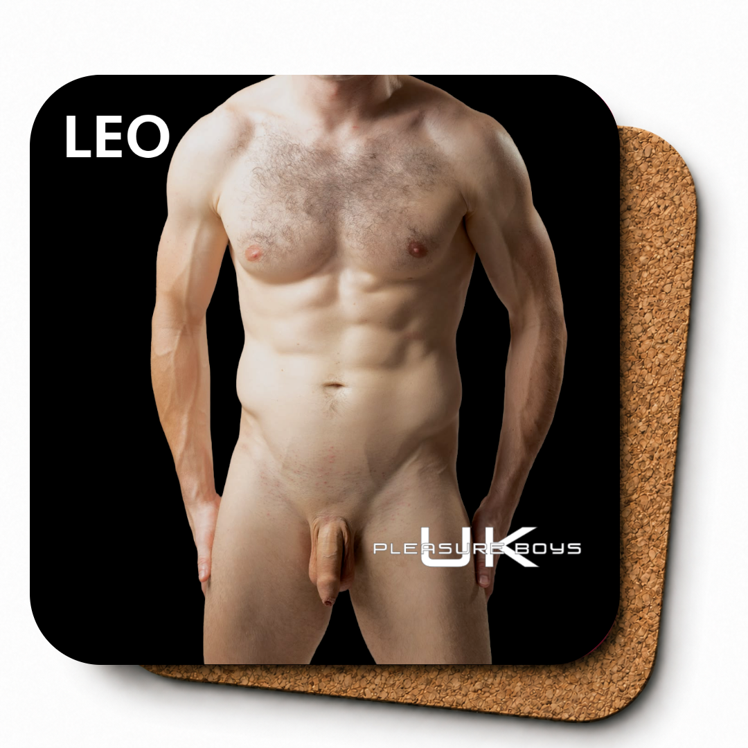 UK Pleasure Boys Full Frontal Cork Coasters