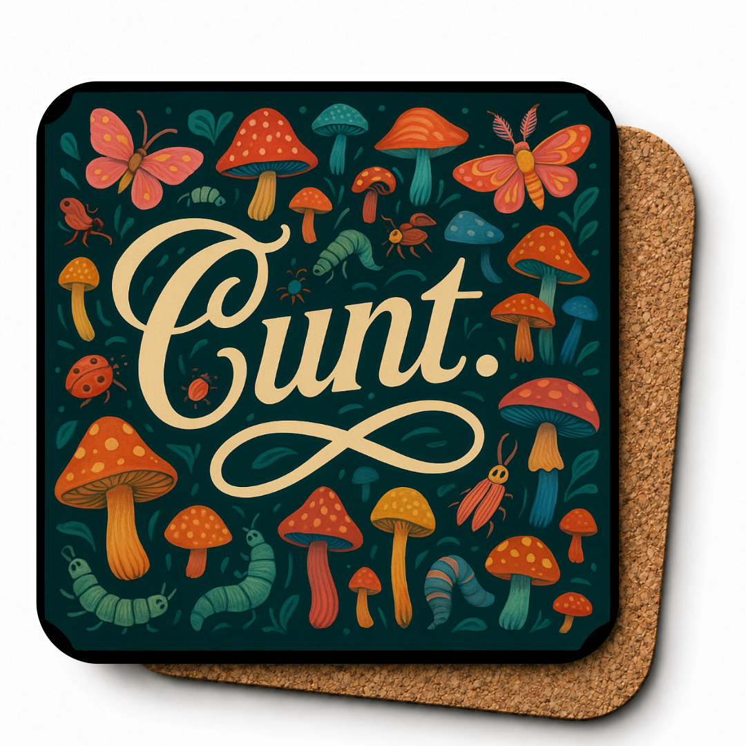 Cheeky Coasters | Floral CUNT