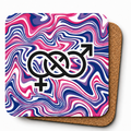 Cheeky Coasters | Psychedelic Bisexual