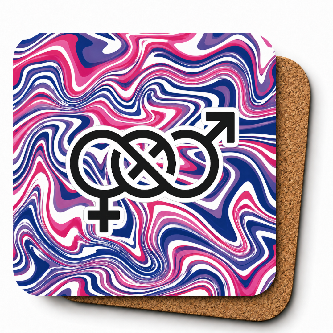 Cheeky Coasters | Psychedelic Bisexual