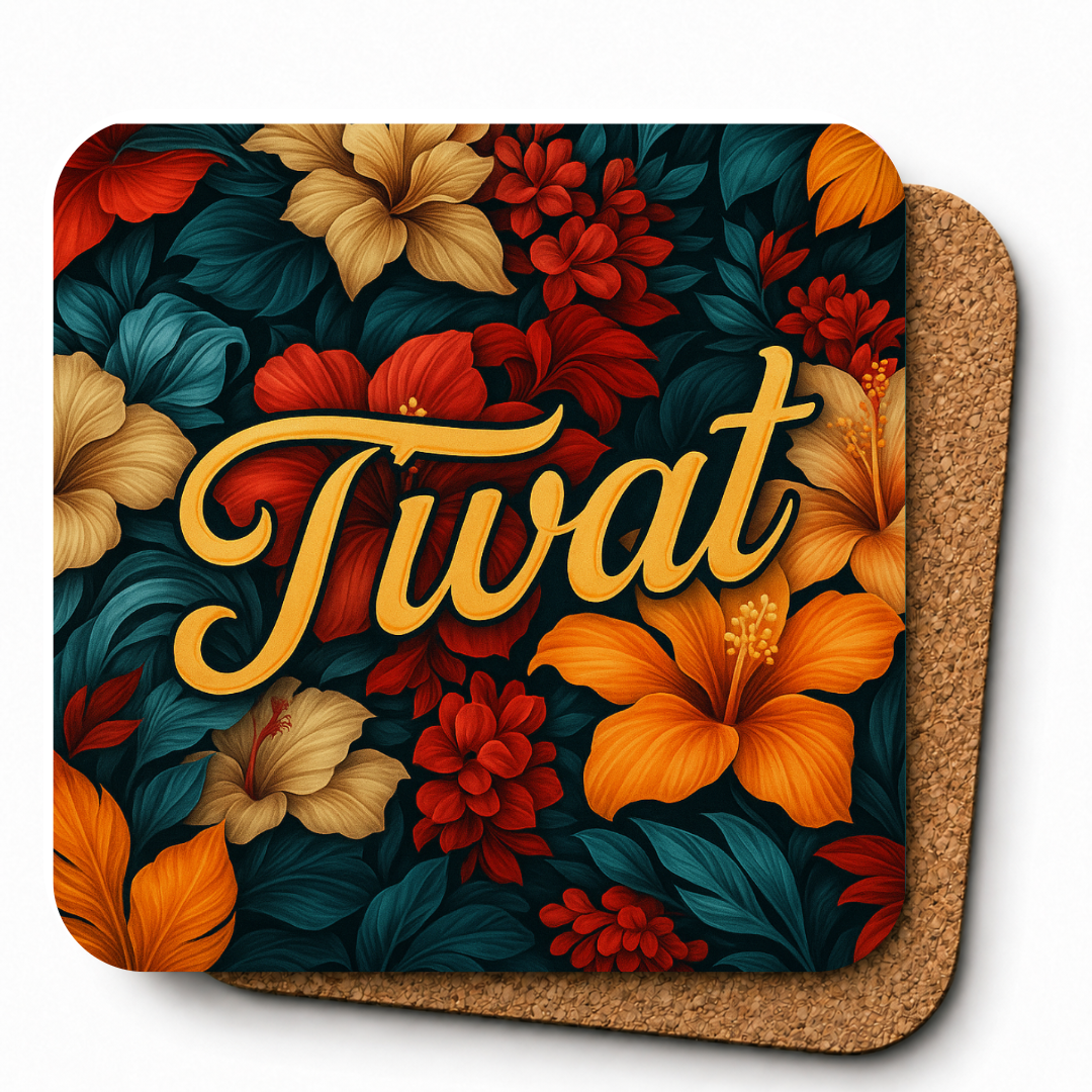 Cheeky Coasters | Floral TWAT