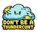 Don’t be a Thunder Cunt | Sassy Sticker