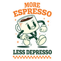 More Espresso Less Depresso | Sassy Sticker