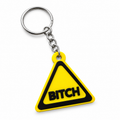 Bitch | Hazard Sign | Kinky Keychain | 3D Printed