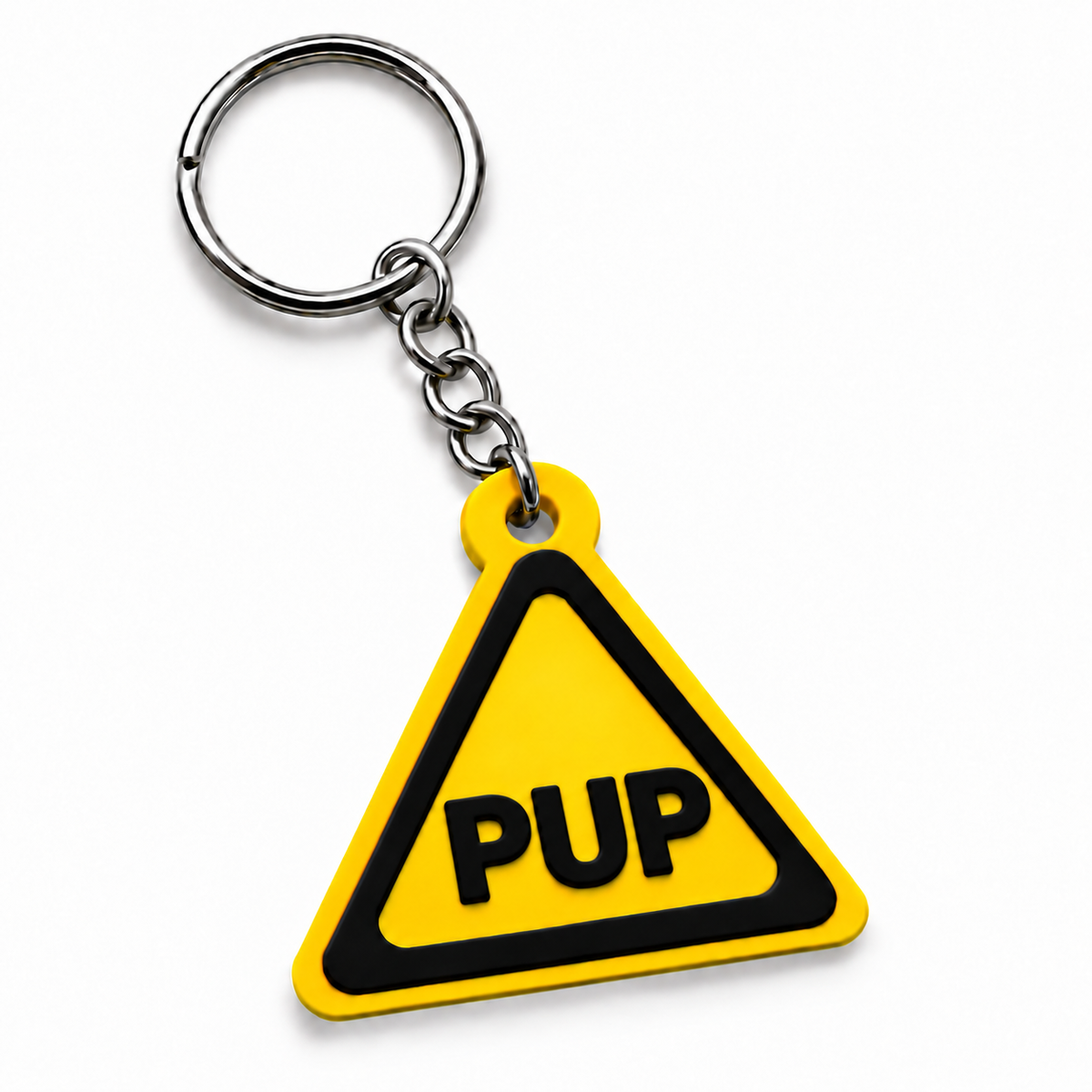 PUP | Hazard Sign | Kinky Keychain | 3D Printed