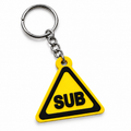 SUB | Hazard Sign | Kinky Keychain | 3D Printed