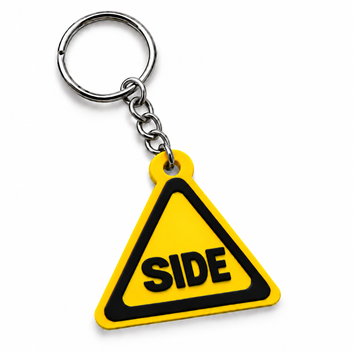 SIDE | Hazard Sign | Kinky Keychain | 3D Printed
