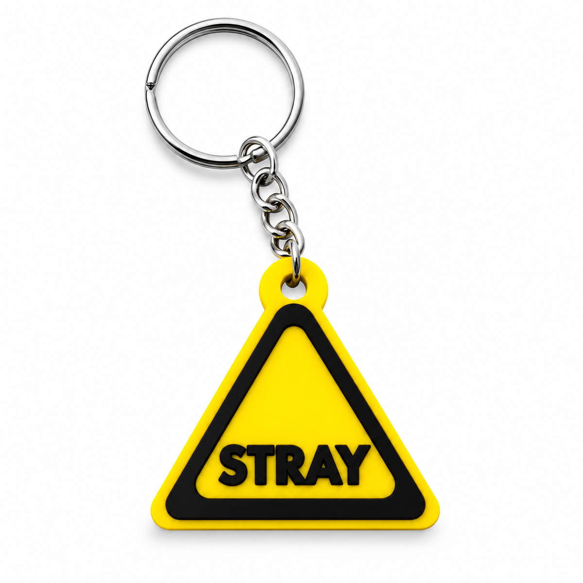 Stray | Hazard Sign | Kinky Keychain | 3D Printed