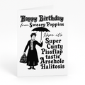 Greetings Card A5 | Sweary Poppins