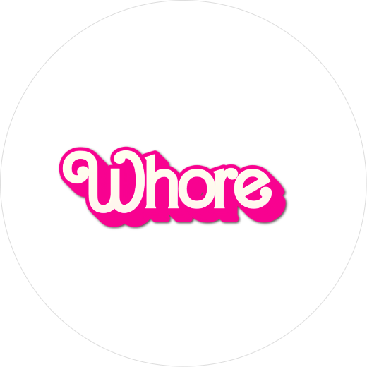 Whore | Badge | 32mm