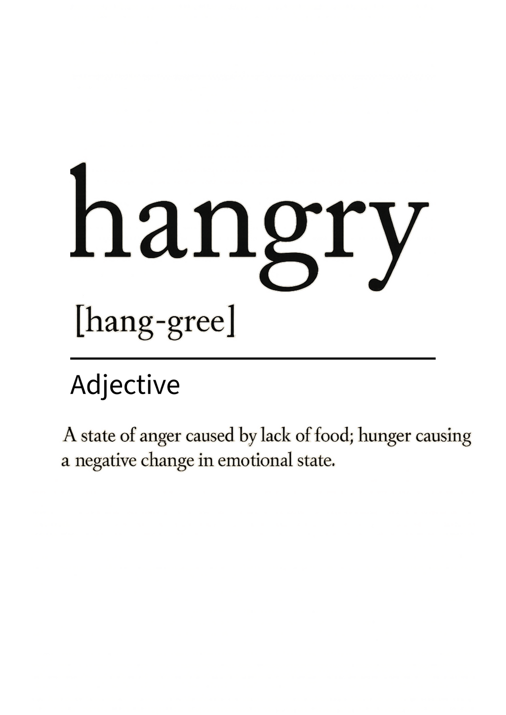 Hangry Definition | Problematic Prints