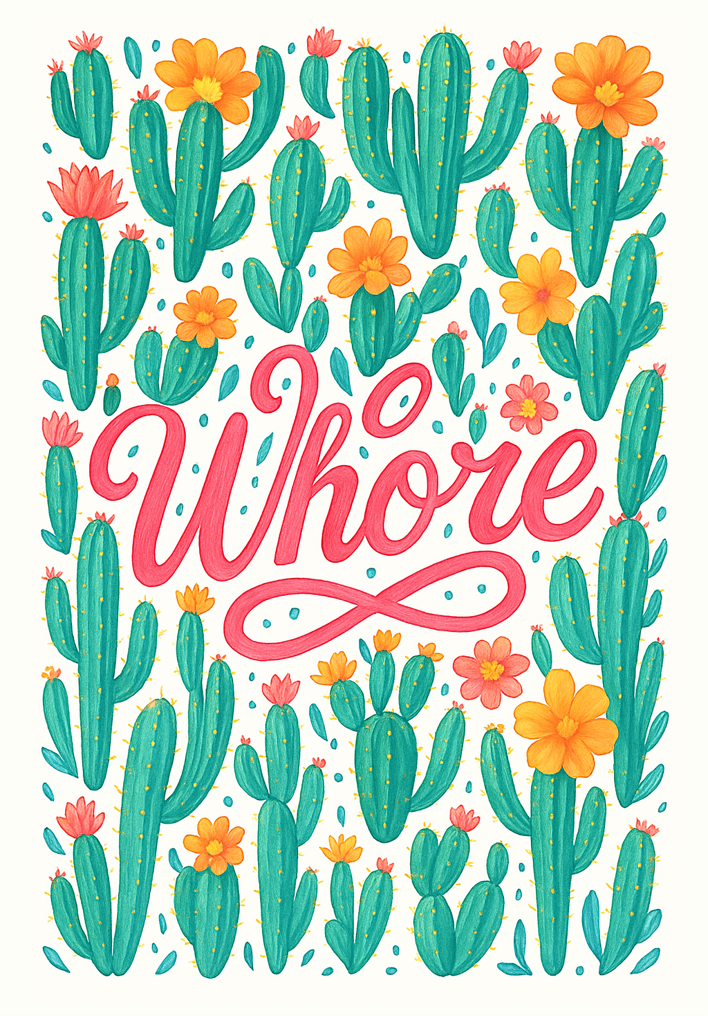 Greetings Card A5 | Whore