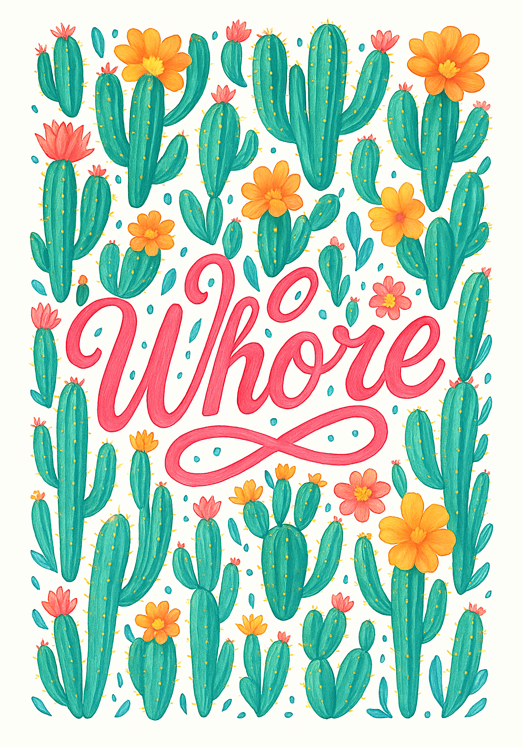 Greetings Card A5 | Whore