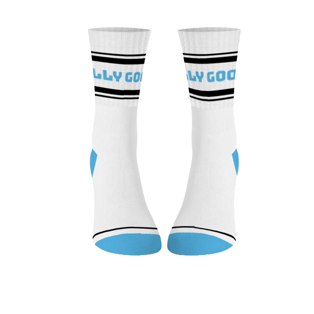 SILLY GOOSE  | Cotton Crew Socks | Sports | Mid-length