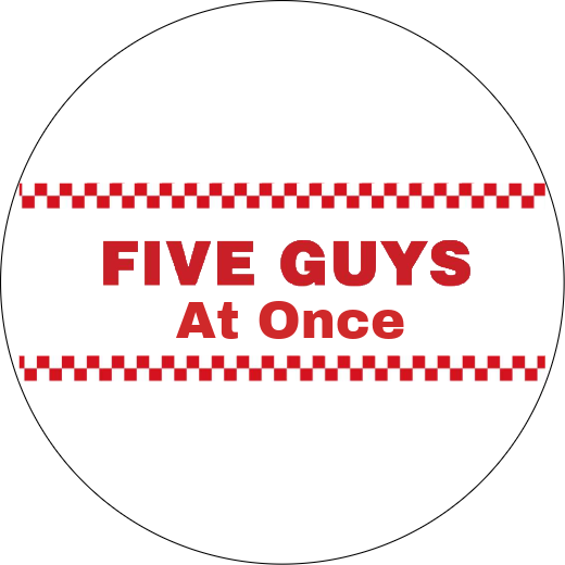 Five guys at once  | Badge | 32mm