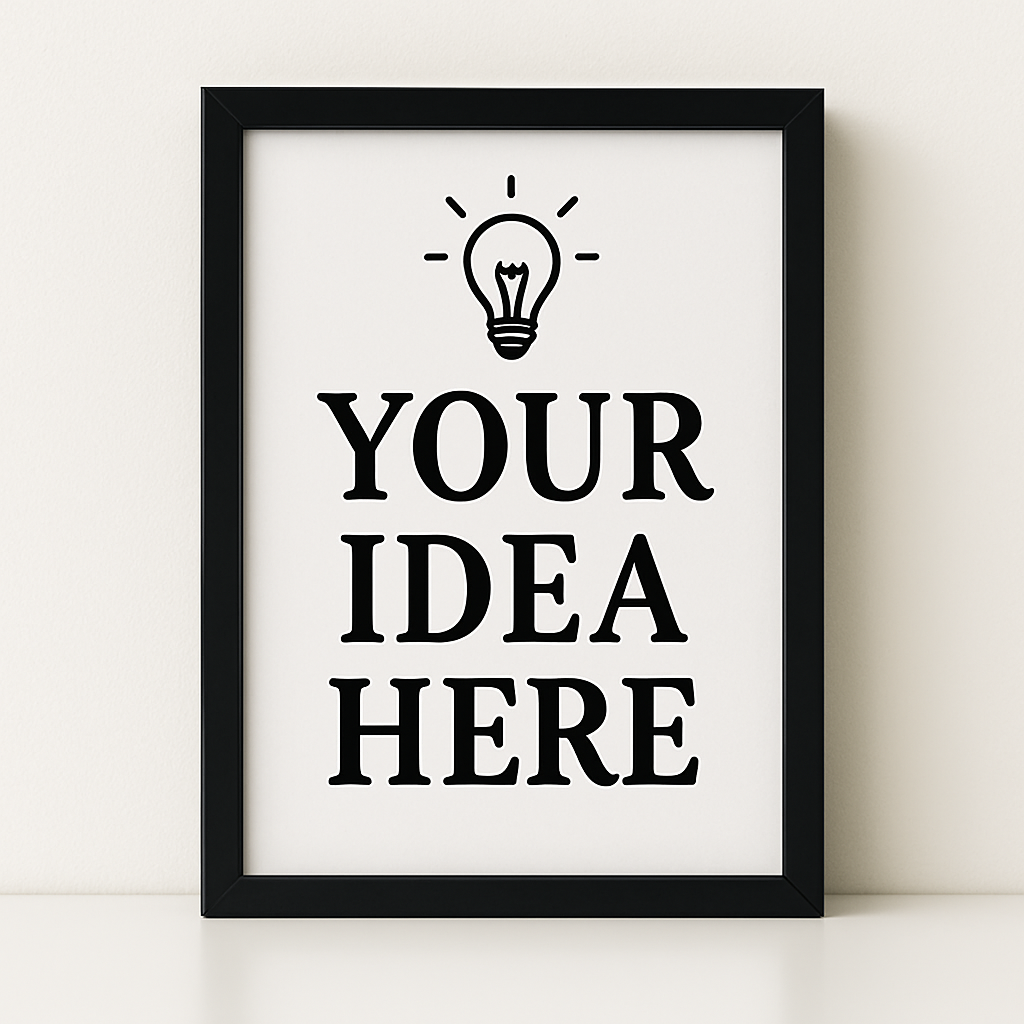 Custom & Bespoke | Photo in Frame (6" x 4") and FREE Design Service