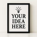 Custom & Bespoke | Photo in Frame (A4) and FREE Design Service