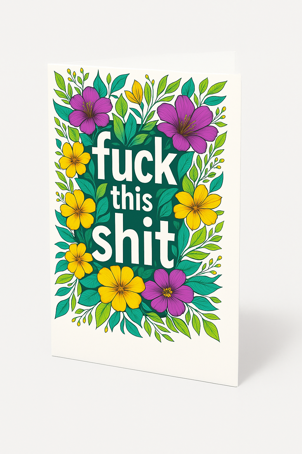 Greetings Card A5 | Fuck This Shit