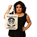 What the Fuck are you looking at? | Tote Bag | White