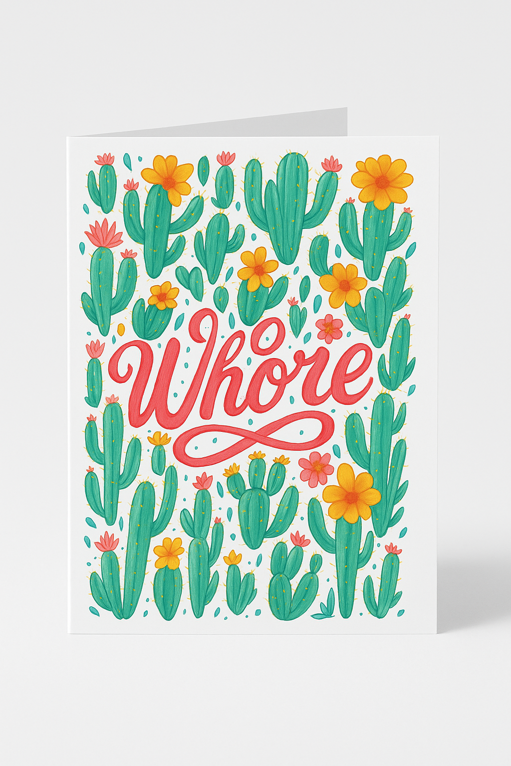Greetings Card A5 | Whore
