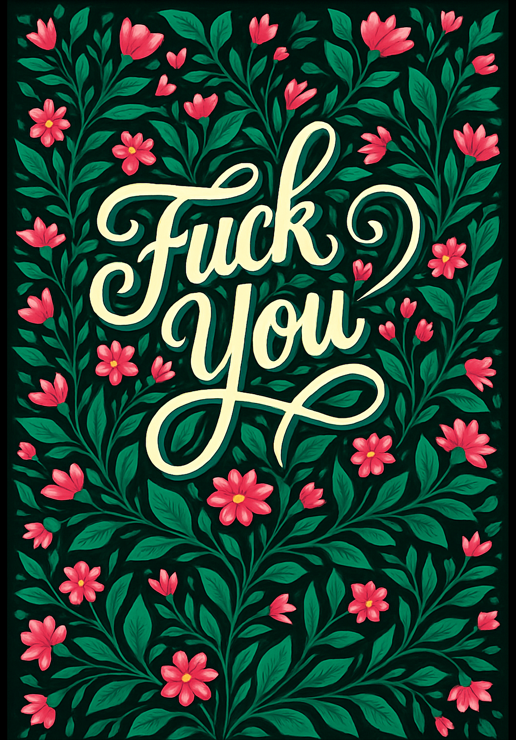 Greetings Card A5 | Fuck You