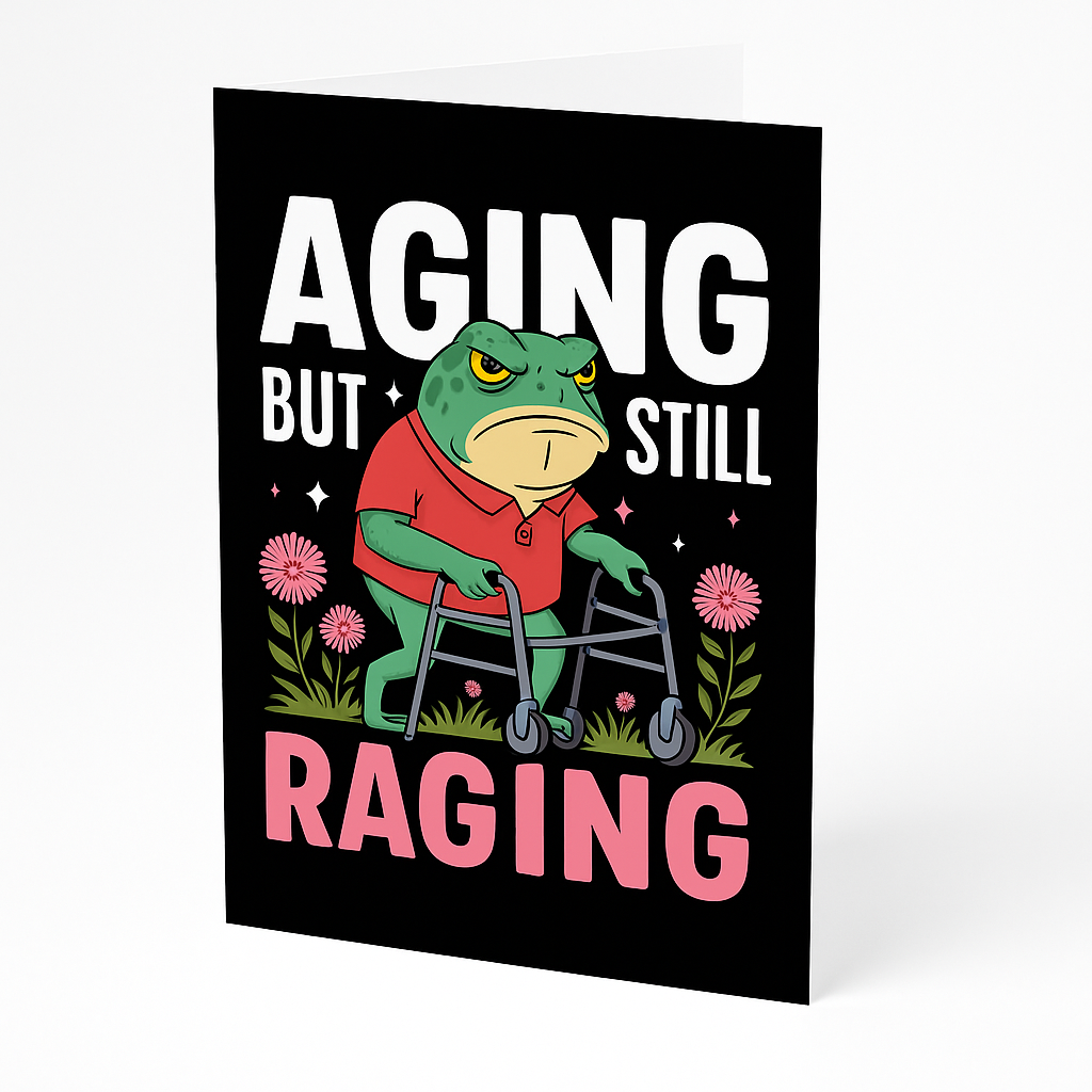 Greetings Card A5 | Sagging But Still Gagging