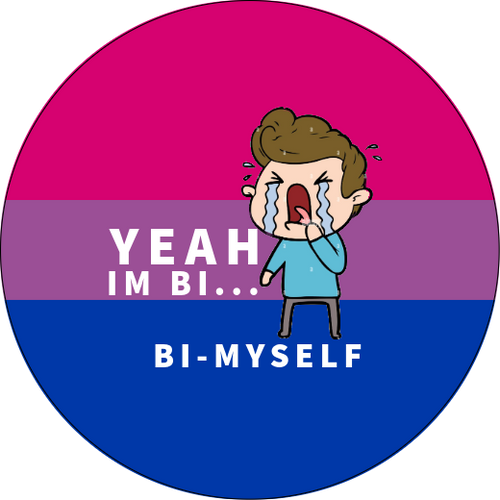 Bi Myself | Badge | 32mm