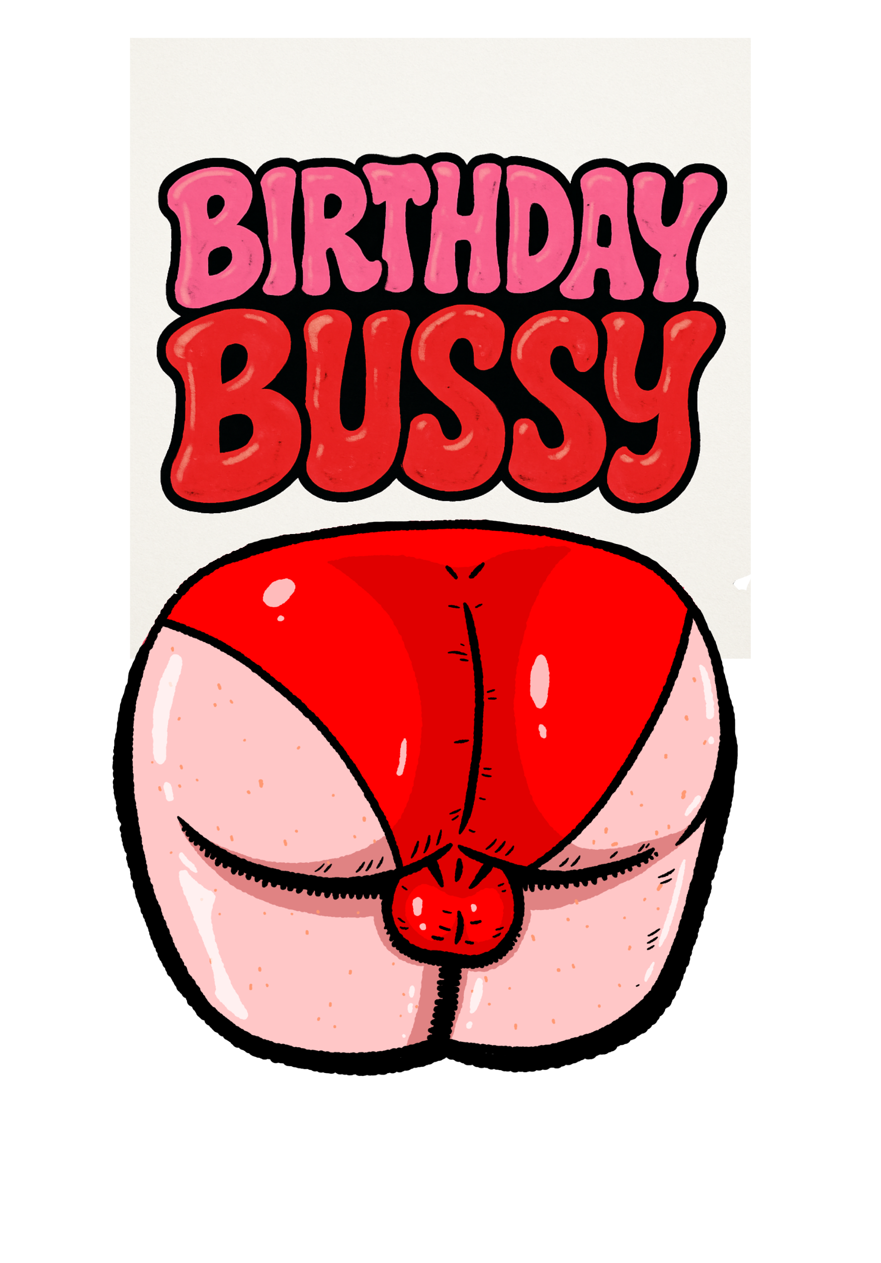 Greetings Card A5 | Birthday Bussy