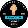 Flaccid Willy  | Tinned Woodwick Candle (Jasmine + Vanilla)