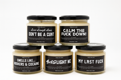 Calm The Fuck Down | Naughty Glassjar Candle | 225g | 35 hours