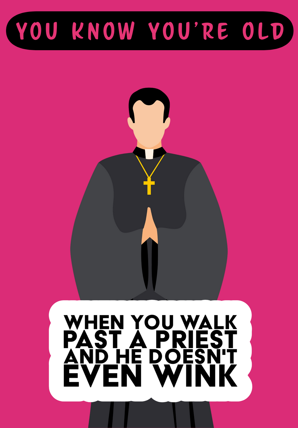 Greetings Card A5 | Priest