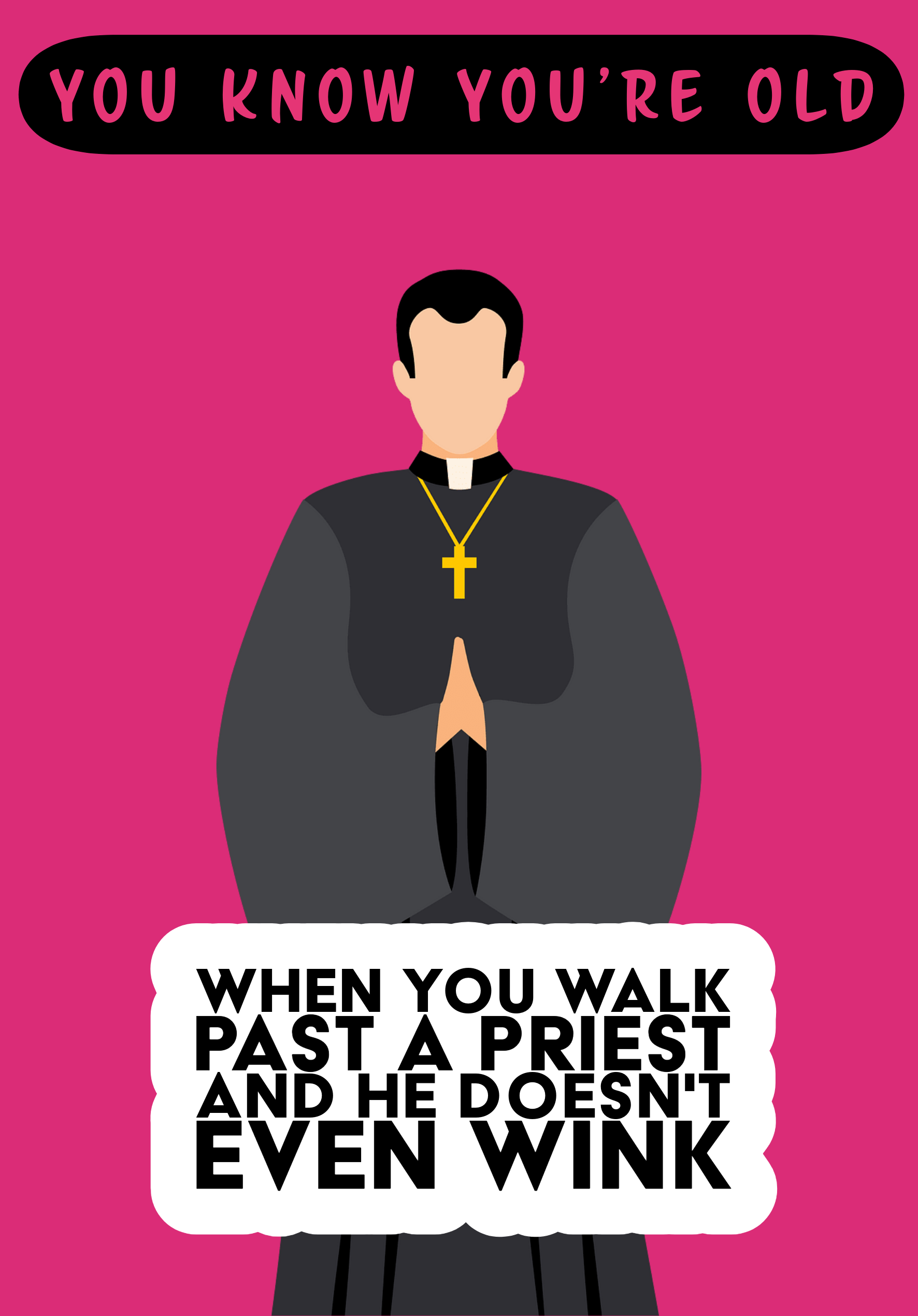 Greetings Card A5 | Priest